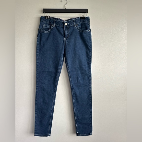 Red Camel Premium Denim Dark Wash Juniors Sz 13 Skinny Stretch Blue Jeans - Picture 1 of 8